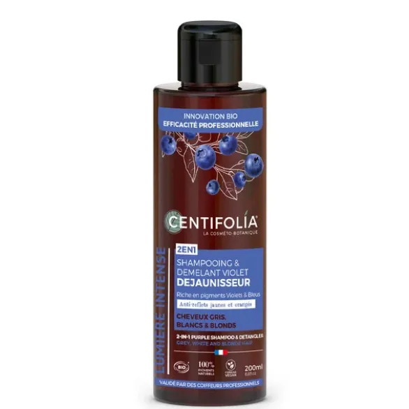 Shampooing démêlant 2 en 1 violet 200ml
