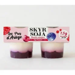 Skyr soja fruits rouges 2x125g