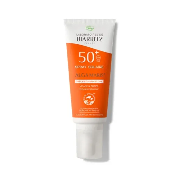 Solaire SPF50+ spray 100ml - crème reparatrice 5ml offerte