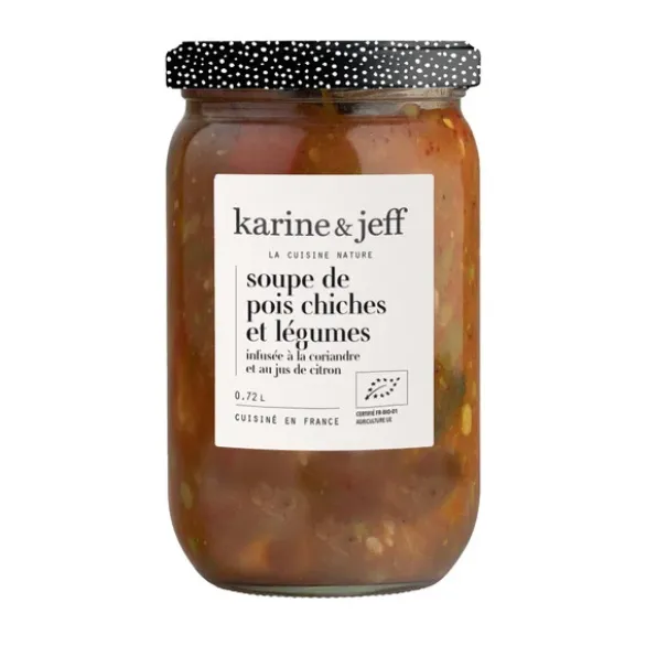 Soupe pois chiche légumes infusée coriandre jus de citron 0,72L