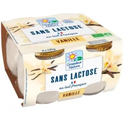 Spécialité laitière délactoséé vanille 4x125g