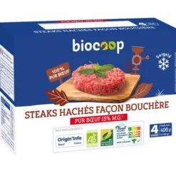 Steak haché boeuf (4) 400g
