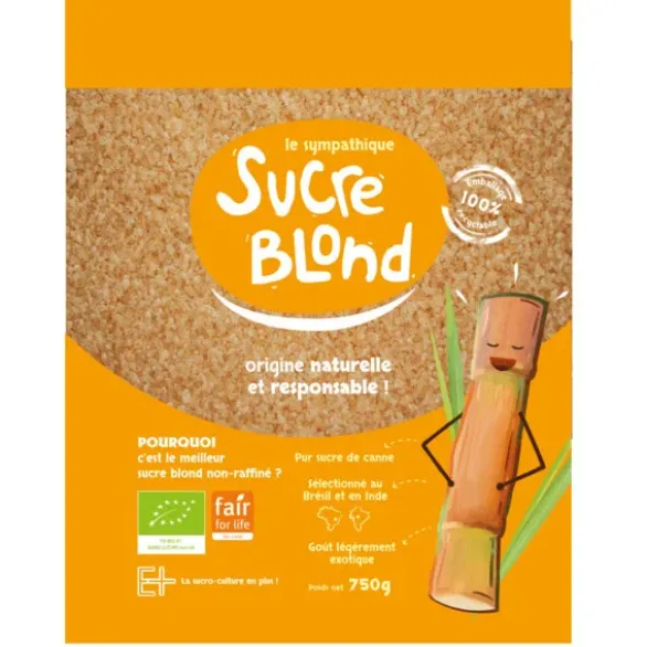 Sucre canne blond doypack 750g