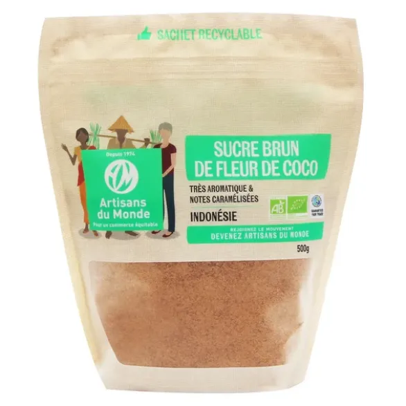 Sucre fleur de coco brun 500g