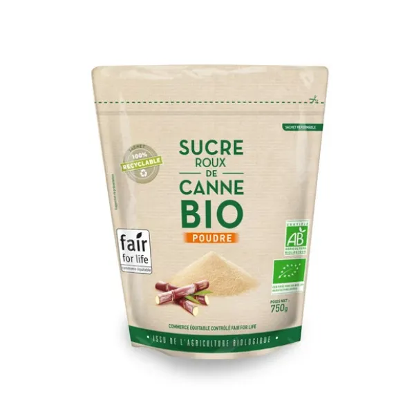 Sucre roux de canne poudre doypack 750g