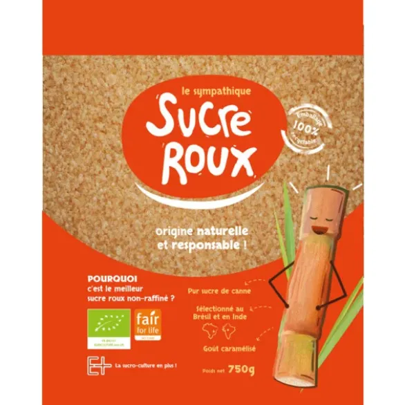 Sucre roux pur sucre de canne doypack 750g