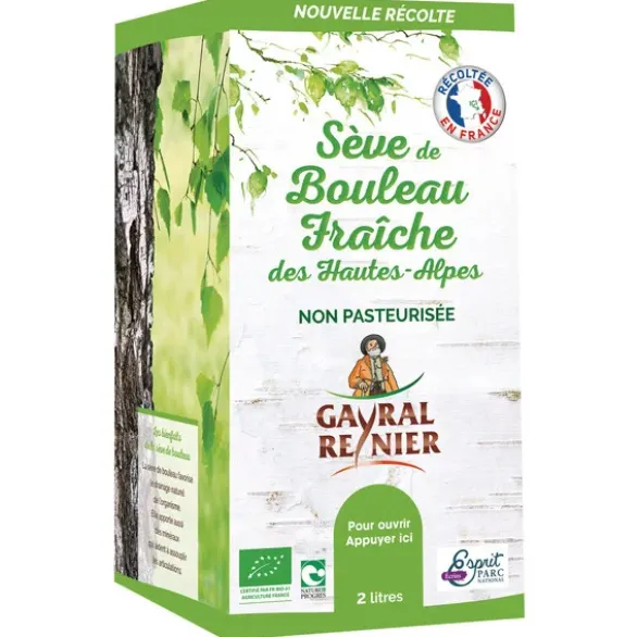 Sève de bouleau fraîche des Hautes-Alpes non pasteurisée 2L