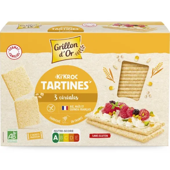 Tartine craquante 3 céréale ki'kroc 270g