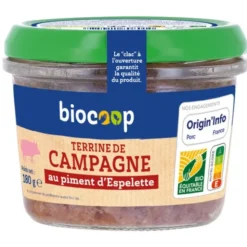 Terrine campagne piment d'Espelette 180g