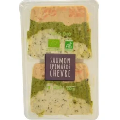 Terrine saumon épinard chèvre 2x60g