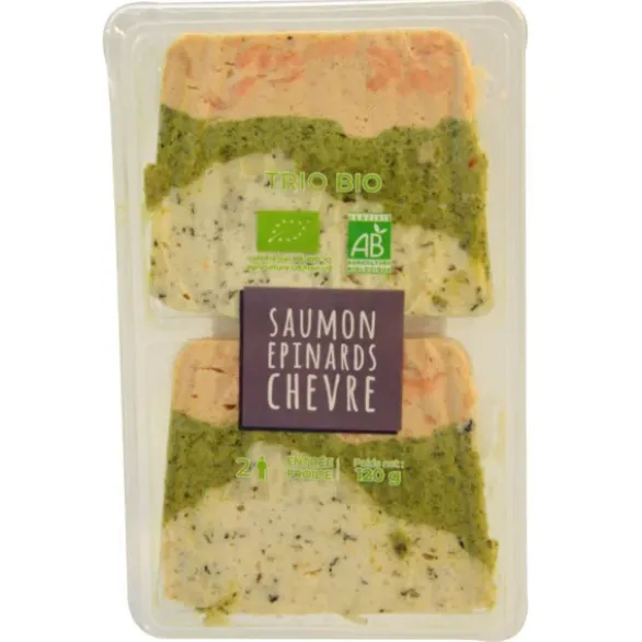 Terrine saumon épinard chèvre 2x60g