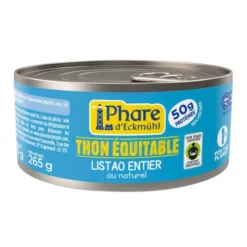 Thon listao au naturel équitable 185g net égoutté