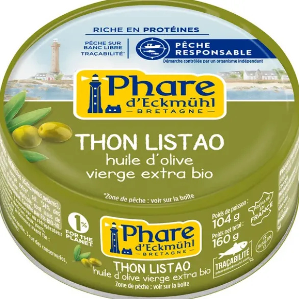 Thon listao huile olive 160g
