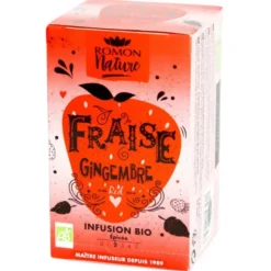 Tisane fraise gingembre 16x1,8g