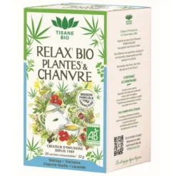 Tisane relax plante et chanvre 20x1.6g