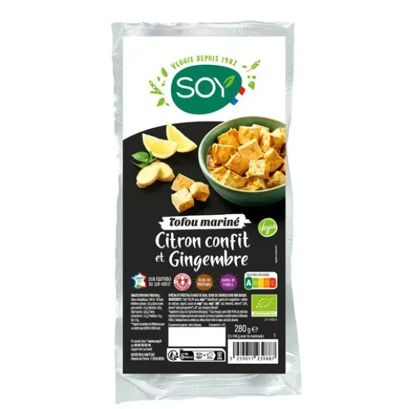Tofou mariné citron gingembre 2x140g