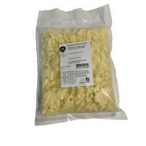 Tomme fraiche non salée broyée