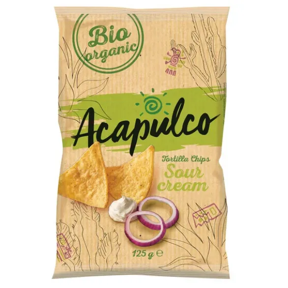 Tortilla chips oignon crème 125g