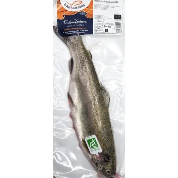 Truite arc en ciel bio entière env. 250g