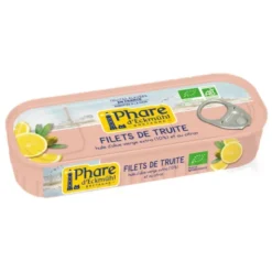 Truite filets huile olive et citron 130g