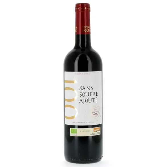 Vin rouge AOP Côtes de Bourg 75cl sans sulfite ajouté
