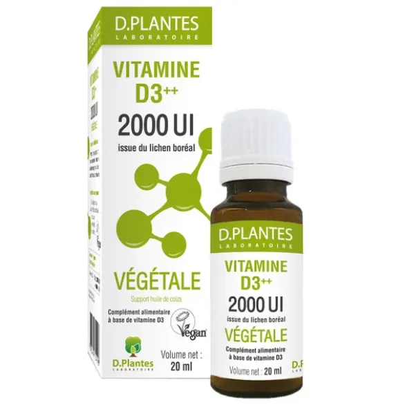 Vitamine D3++ 2000 UI végétale 20ml