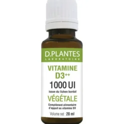 Vitamine D3++ 1000 UI végétale 20ml