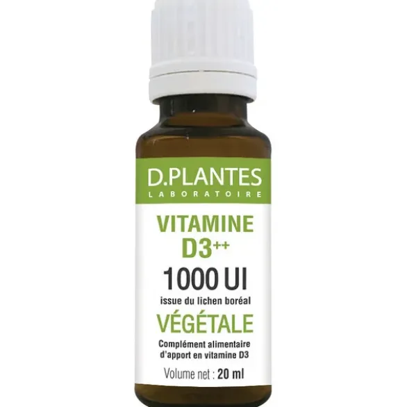 Vitamine D3++ 1000 UI végétale 20ml