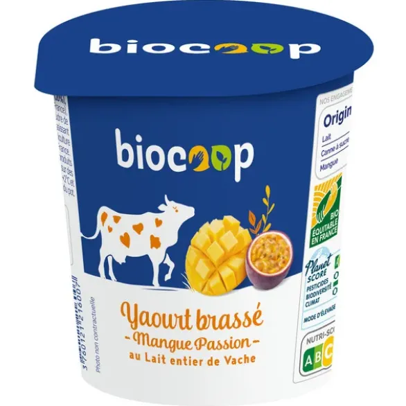 Yaourt brassé mangue passion 400g