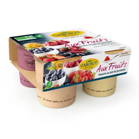 Yaourt 4 fruits 1/2 écrémé 4x125g